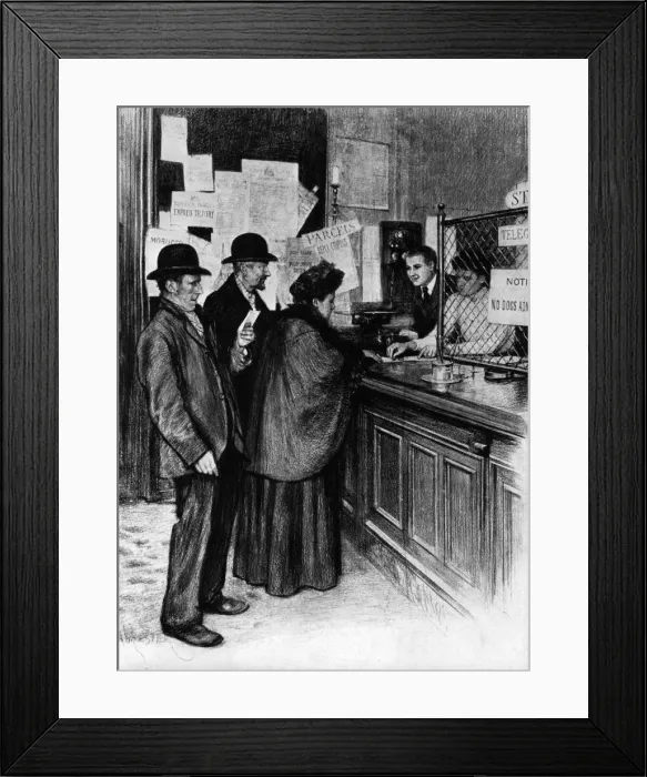 Framed Print : First Pensioners Framed Print : First Pensioners