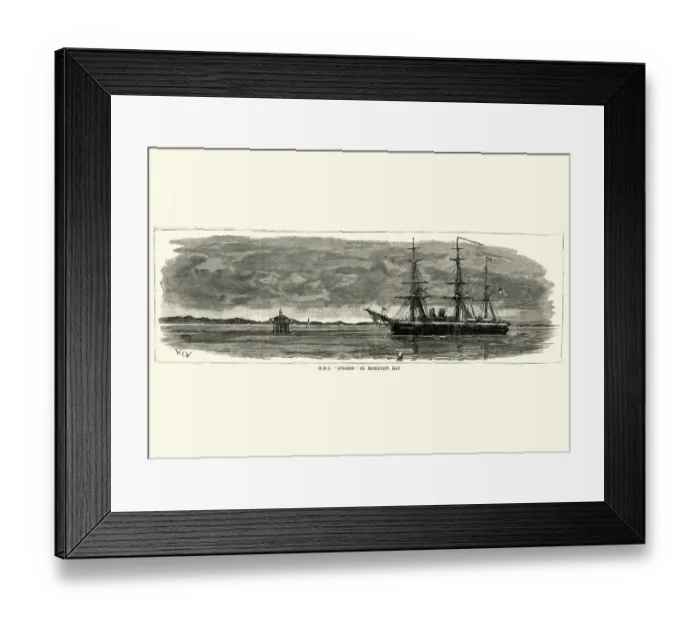 Framed Print : H. M.s Nelson in Moreton Bay, Australia, 19th Century Framed Print : H. M.s Nelson in Moreton Bay, Australia, 19th Century