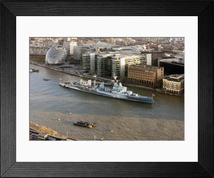 Framed Print : HMS Belfast on the Thames Framed Print : HMS Belfast on the Thames