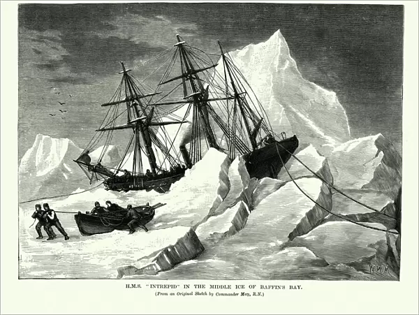 HMS Intrepid in the Middle Ice of Baffins Bay