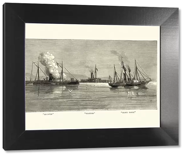 Victorian Royal Navy Warships, HMS Hotspur, Glatton, Black Eagle