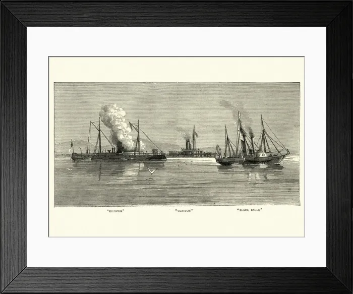 Framed Print : Victorian Royal Navy Warships, HMS Hotspur, Glatton, Black Eagle Framed Print : Victorian Royal Navy Warships, HMS Hotspur, Glatton, Black Eagle