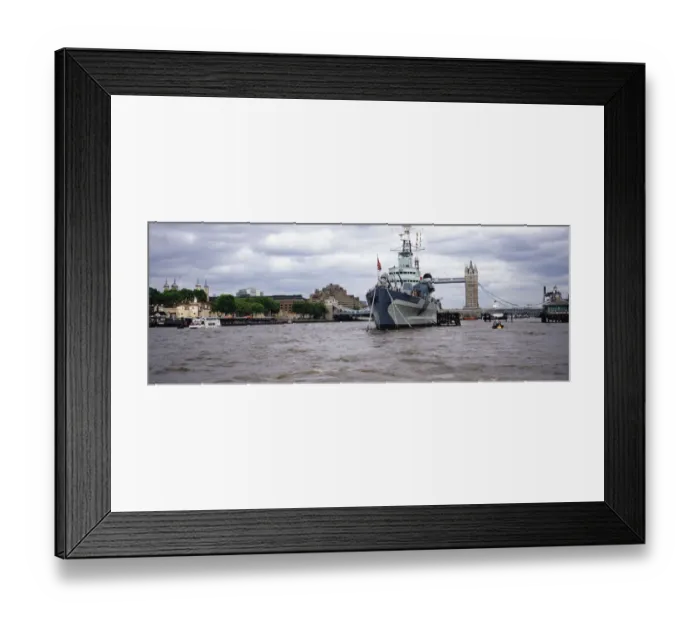 Framed Print : UK, England, London, Tower Bridge and HMS Belfast on River Thames Framed Print : UK, England, London, Tower Bridge and HMS Belfast on River Thames
