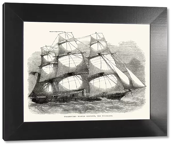 British Royal Navy Warship HMS Wolverine (1863)
