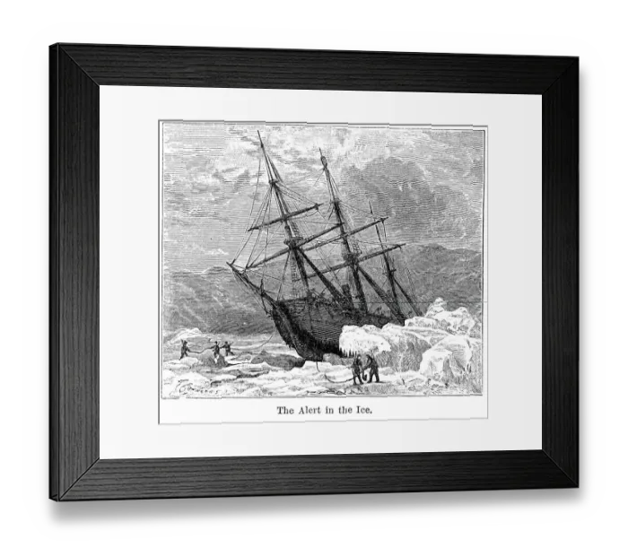 Framed Print : HMS Alert in the Ice Framed Print : HMS Alert in the Ice
