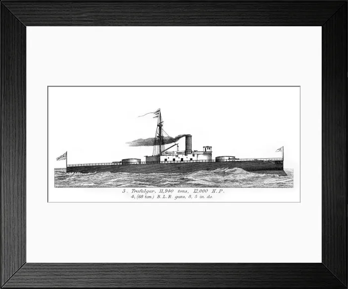 Framed Print : British Royal Navy Warship HMS Trafalgar Framed Print : British Royal Navy Warship HMS Trafalgar