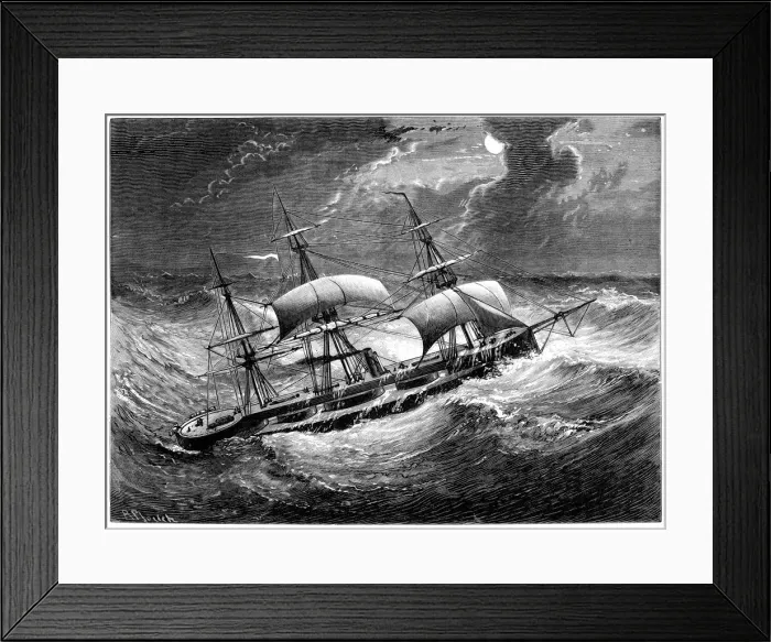 Framed Print : HMS Captain in the Bay of Biscay Framed Print : HMS Captain in the Bay of Biscay