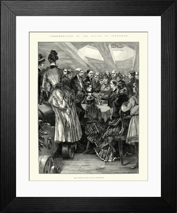 Framed Print : Commemoration onboard HMS Victory - Battle of Trafalgar Framed Print : Commemoration onboard HMS Victory - Battle of Trafalgar