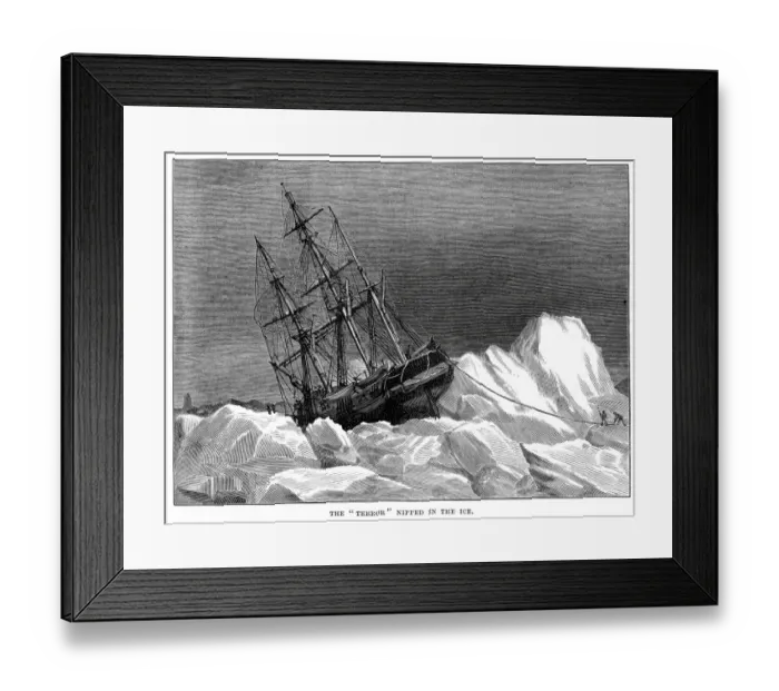 Framed Print : HMS Terror trapped in the Ice Framed Print : HMS Terror trapped in the Ice