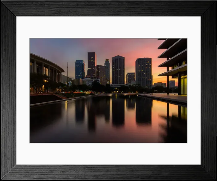 Framed Print : Downtown Los Angeles Sunset Framed Print : Downtown Los Angeles Sunset