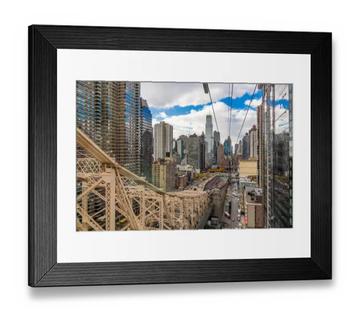 Framed Print : Approaching Manhattan On The Roosevelt Island Tram Framed Print : Approaching Manhattan On The Roosevelt Island Tram