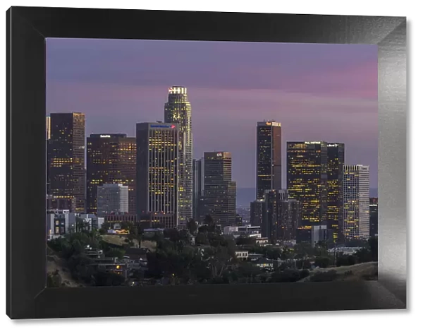 Downtown Los Angeles Skyline - Just After Sunset