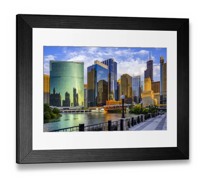 Framed Print : Chicago River & Willis Tower Framed Print : Chicago River & Willis Tower
