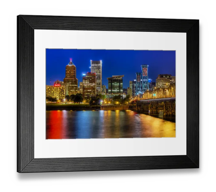 Framed Print : Portland Skyline Framed Print : Portland Skyline