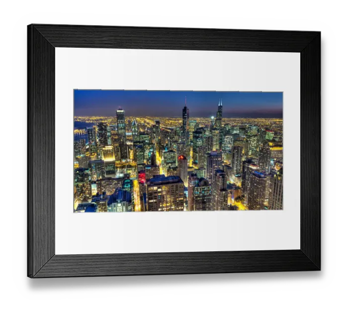 Framed Print : Chicago Skyline Framed Print : Chicago Skyline
