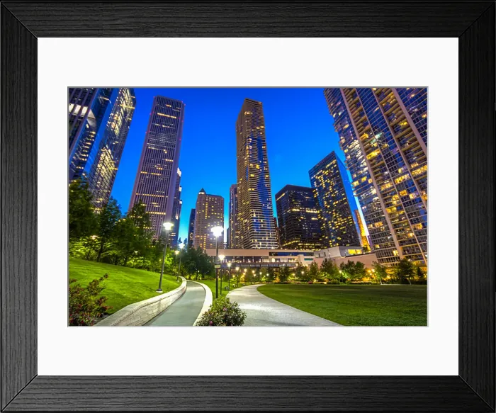 Framed Print : Lakeshore East Park, Chicago