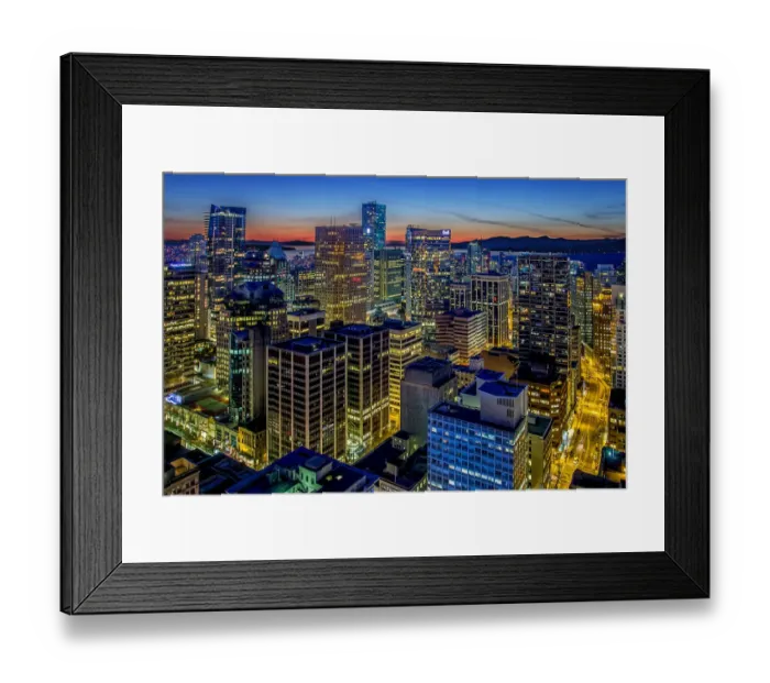 Framed Print : Downtown Vancouver Framed Print : Downtown Vancouver