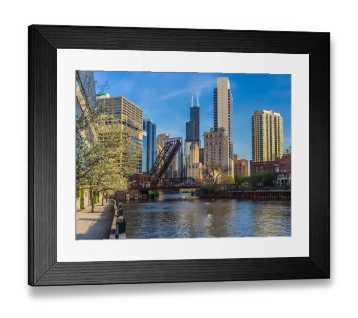 Framed Print : River North Chicago Framed Print : River North Chicago