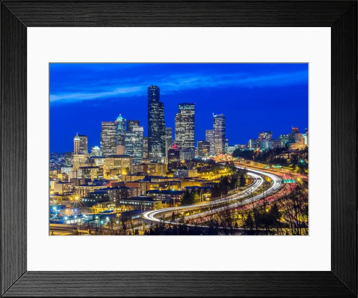 Framed Print : Downtown Seattle Skyline