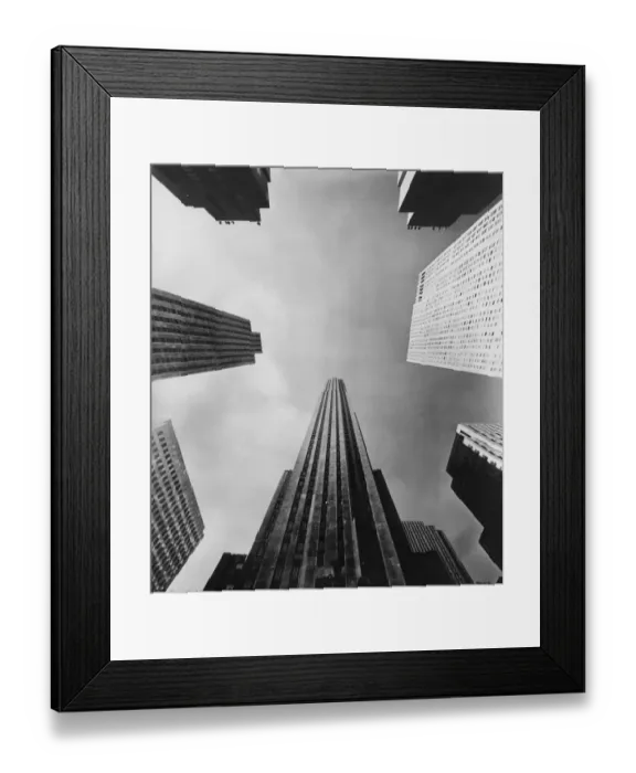 Framed Print : New Skyscraper View 1953 Framed Print : New Skyscraper View 1953