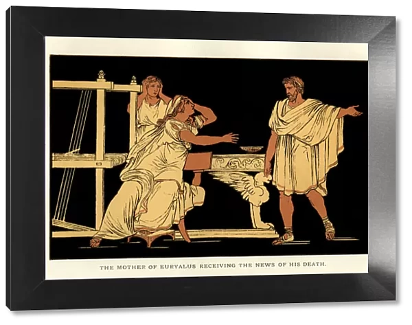 Stories from Virgil - The Mother of Euryalus Receiving the News of His Death