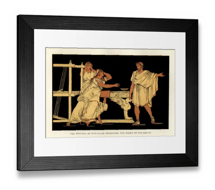Framed Print : Stories from Virgil - The Mother of Euryalus Receiving the News of His Death Framed Print : Stories from Virgil - The Mother of Euryalus Receiving the News of His Death