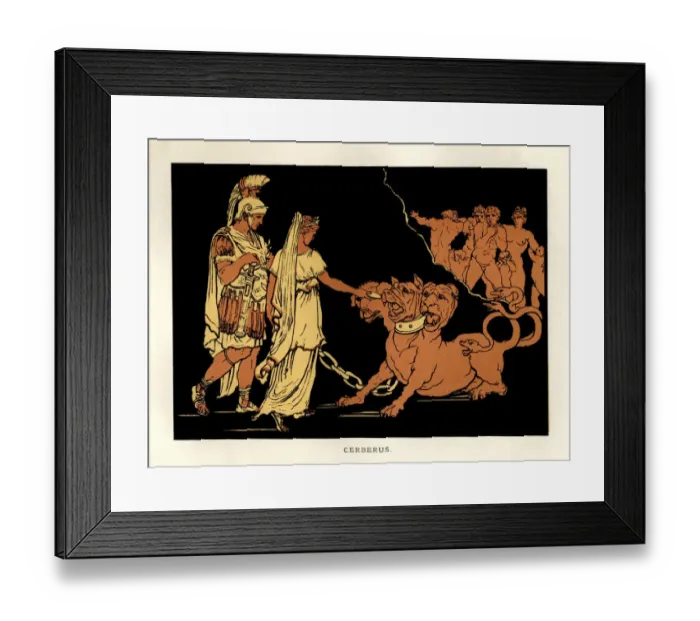 Framed Print : Stories from Virgil - Cerberus Framed Print : Stories from Virgil - Cerberus