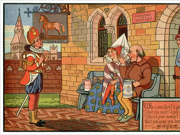 Who Comes Here?, A Grenadier - Victorian nursery rhyme illustration