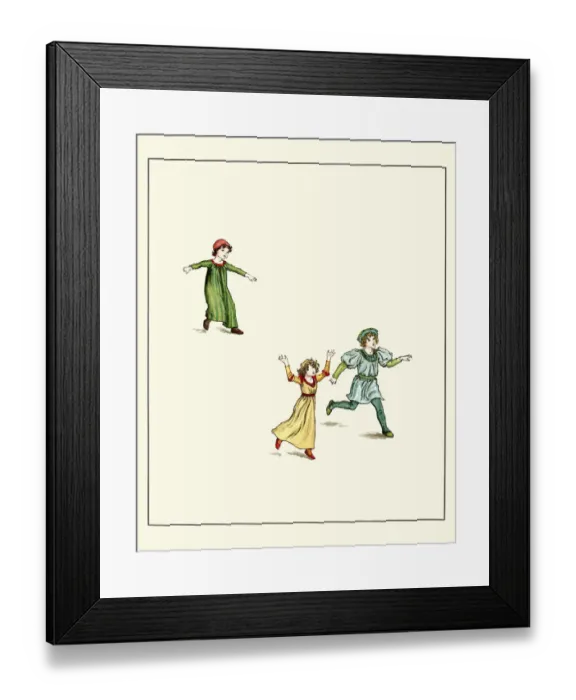 Framed Print : Vintage engraving of a scene from the Pied Piper of Hamelin Framed Print : Vintage engraving of a scene from the Pied Piper of Hamelin