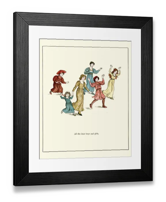 Framed Print : Pied Piper of Hamelin Children rushing to hear the music of the pied piper Framed Print : Pied Piper of Hamelin Children rushing to hear the music of the pied piper