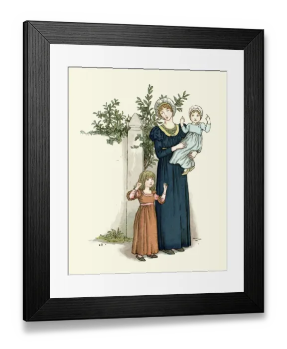 Framed Print : Mother and children Framed Print : Mother and children