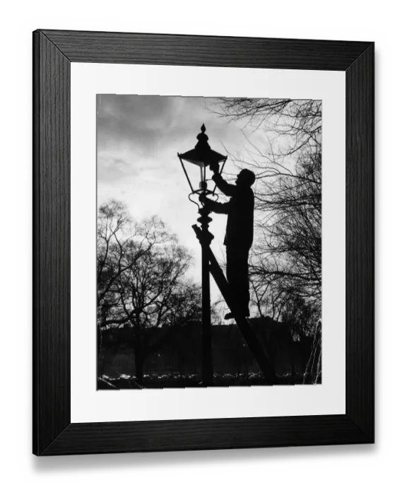 Framed Print : Lamp Lighter Framed Print : Lamp Lighter