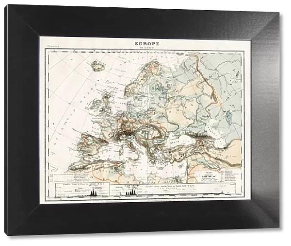 Map of Europe 1868