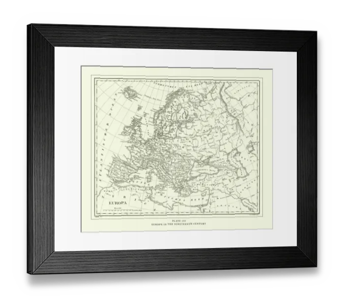 Framed Print : Engraved Antique, Europe Before the French Revolution of 1789 Engraving Antique Illustration Framed Print : Engraved Antique, Europe Before the French Revolution of 1789 Engraving Antique Illustration