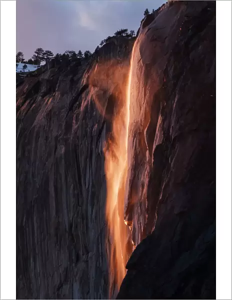 Yosemite Firefall at Horsetail Fall in Yosemite Valley, Yosemite National Park