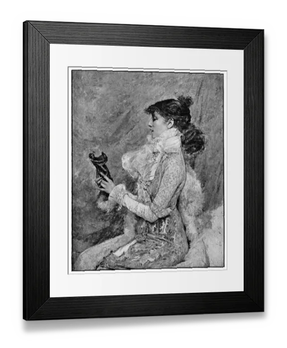 Framed Print : Portrait of Sarah Bernhardt by Jules Bastien-Lepage - 19th Century Framed Print : Portrait of Sarah Bernhardt by Jules Bastien-Lepage - 19th Century