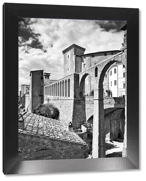 Spectacular Medieval Pitigliano in Italy, Black & White