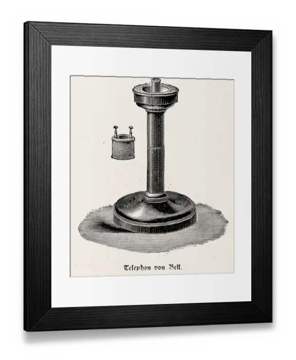 Framed Print : Telephone from Alexander Graham Bell Framed Print : Telephone from Alexander Graham Bell