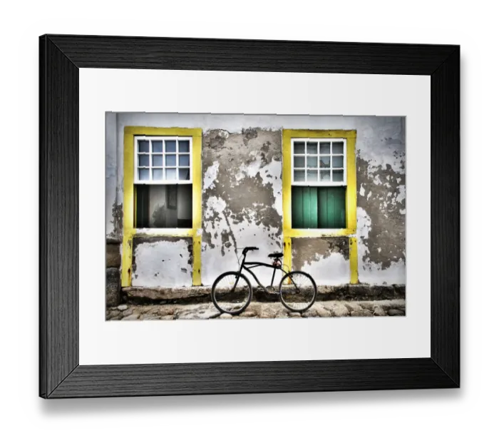 Framed Print : Bike, Paraty Framed Print : Bike, Paraty