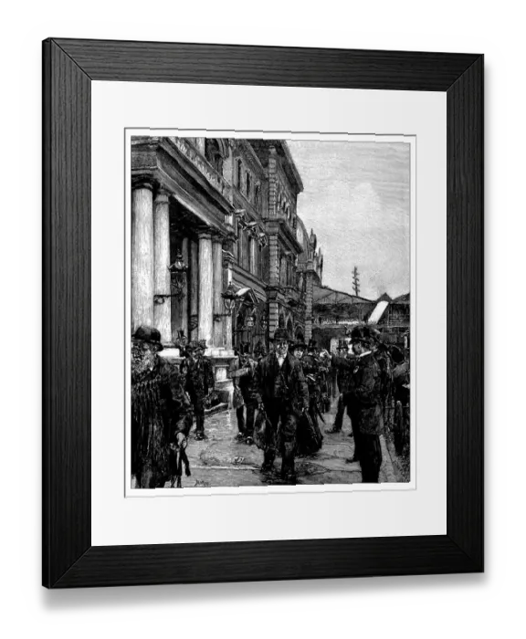 Framed Print : Antique illustration of the grand central depot, New York Framed Print : Antique illustration of the grand central depot, New York