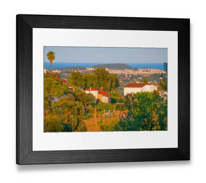 Framed Print : Palamos Town