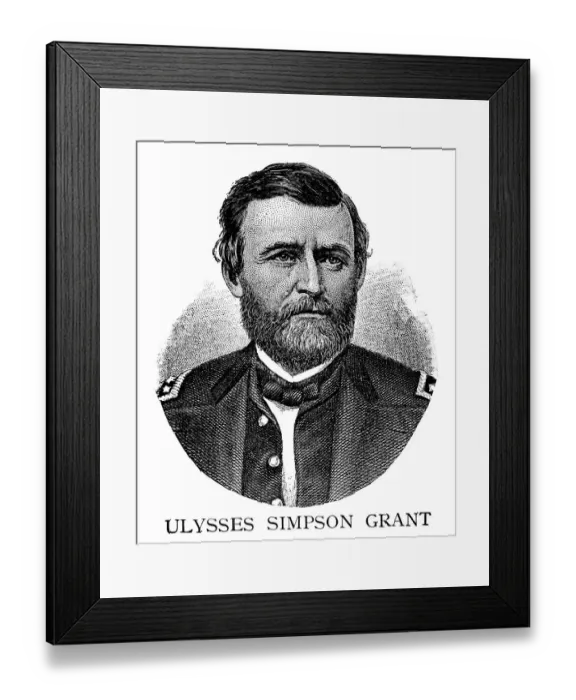 Framed Print : Ulysses Simpson Grant Framed Print : Ulysses Simpson Grant