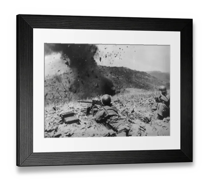 Framed Print : Blasting The Enemy Framed Print : Blasting The Enemy