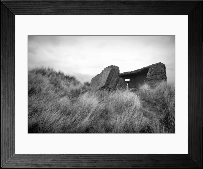 Framed Print : Beach Bunker Ruins Framed Print : Beach Bunker Ruins