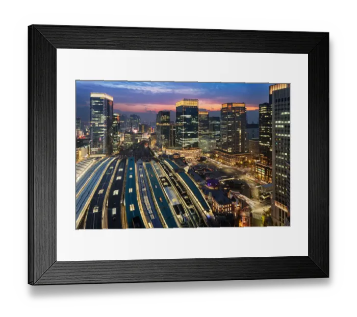 Framed Print : Tokyo Station sunset Framed Print : Tokyo Station sunset