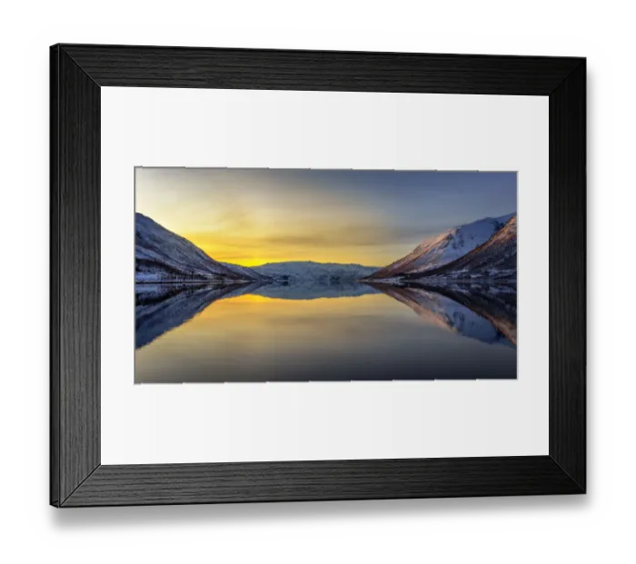 Framed Print : Arctic Sunset over Kvaloya Framed Print : Arctic Sunset over Kvaloya