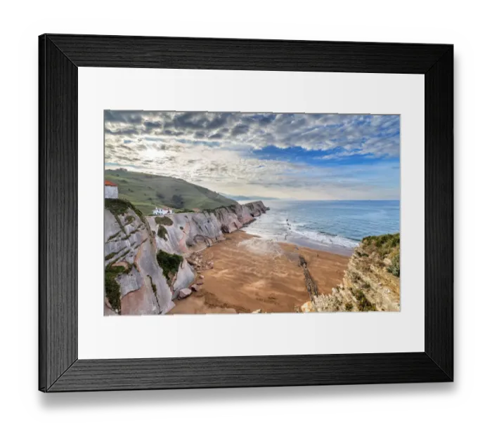 Framed Print : Zumaia Landscape Framed Print : Zumaia Landscape