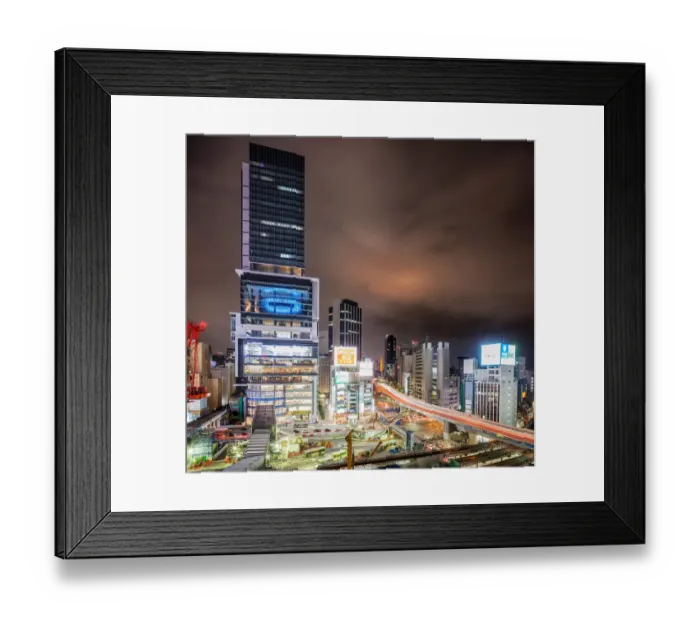 Framed Print : Shibuya dark night Framed Print : Shibuya dark night