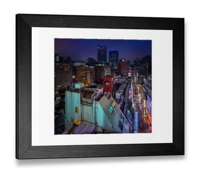 Framed Print : Shinbashi Night Framed Print : Shinbashi Night
