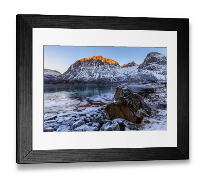 Framed Print : Arctic Sunset in Grotfjorden Framed Print : Arctic Sunset in Grotfjorden